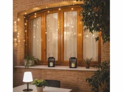 Ledkia Guirnalda Luminosa|Cortina de Guirnaldas LED 3m Short Negro 3000K Cálido