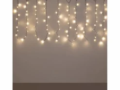 Ledkia Guirnalda Luminosa|Cortina de Guirnaldas LED 3m Short Negro 3000K Cálido