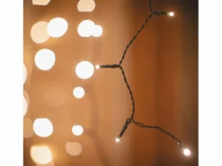 Ledkia Guirnalda Luminosa|Cortina de Guirnaldas LED 3m Short Negro 3000K Cálido