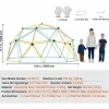 Columpio|Cúpula de Escalada SucceBuy, 366 cm, Escalador con Cúpula Geométrica, Sala de Juegos para Niños de 3 a 10 Años