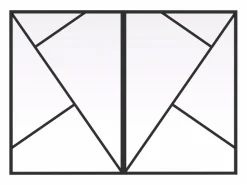 Vente-unique Cristalera Interior|Cristalera asimétrica de aluminio termolacado - An. 180 x Alt. 130 - FAZENDA