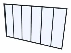 Vente-unique Cristalera atelier BAYVIEW aluminio 180x105 Negro Discount