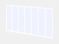 Cristalera atelier de aluminio termolacado - 210x130 cm - - BAYVIEW^Vente-unique Online