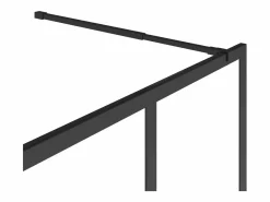 Cristalera de ducha estilo industrial con acabado mate , 100 x 200 cm, URBANIK^Shower & Design