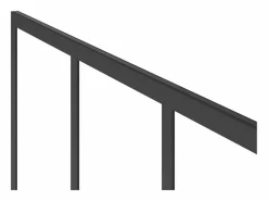 Cristalera de ducha estilo industrial con acabado mate , 100 x 200 cm, URBANIK^Shower & Design