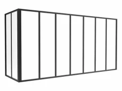 Cristalera de esquina de taller de aluminio termolacado - Ancho 210 x Prof. 60 x Alt. 105 - - BAYVIEW^Vente-unique