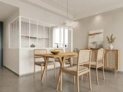 Vente-unique Cristalera Interior|Cristalera de esquina de taller de aluminio termolacado 120 x 120 x 105 cm Natural claro BAYVIEW