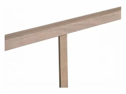 Vente-unique Cristalera de esquina de taller de aluminio termolacado - L210 x L60 x Alt. 105 - Natural claro - BAYVIEW Color natural claro Online