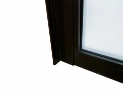 Vente-unique Cristalera esquinera atelier de aluminio termolacado 180 x 60 x Alt. 130 BAYVIEW Negro Sale