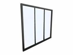 Vente-unique Cristalera Interior|Cristalera estilo atelier BAYVIEW aluminio 90x130