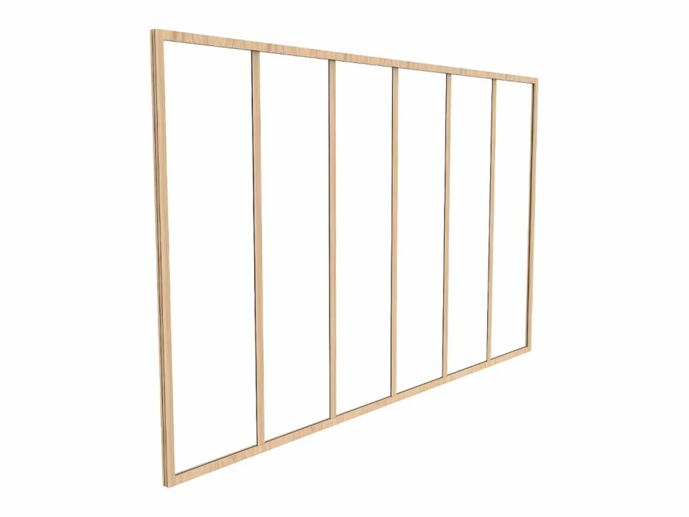 Cristalera tipo taller de aluminio termolacado 180x105 cm BAYVIEW^Vente-unique Sale