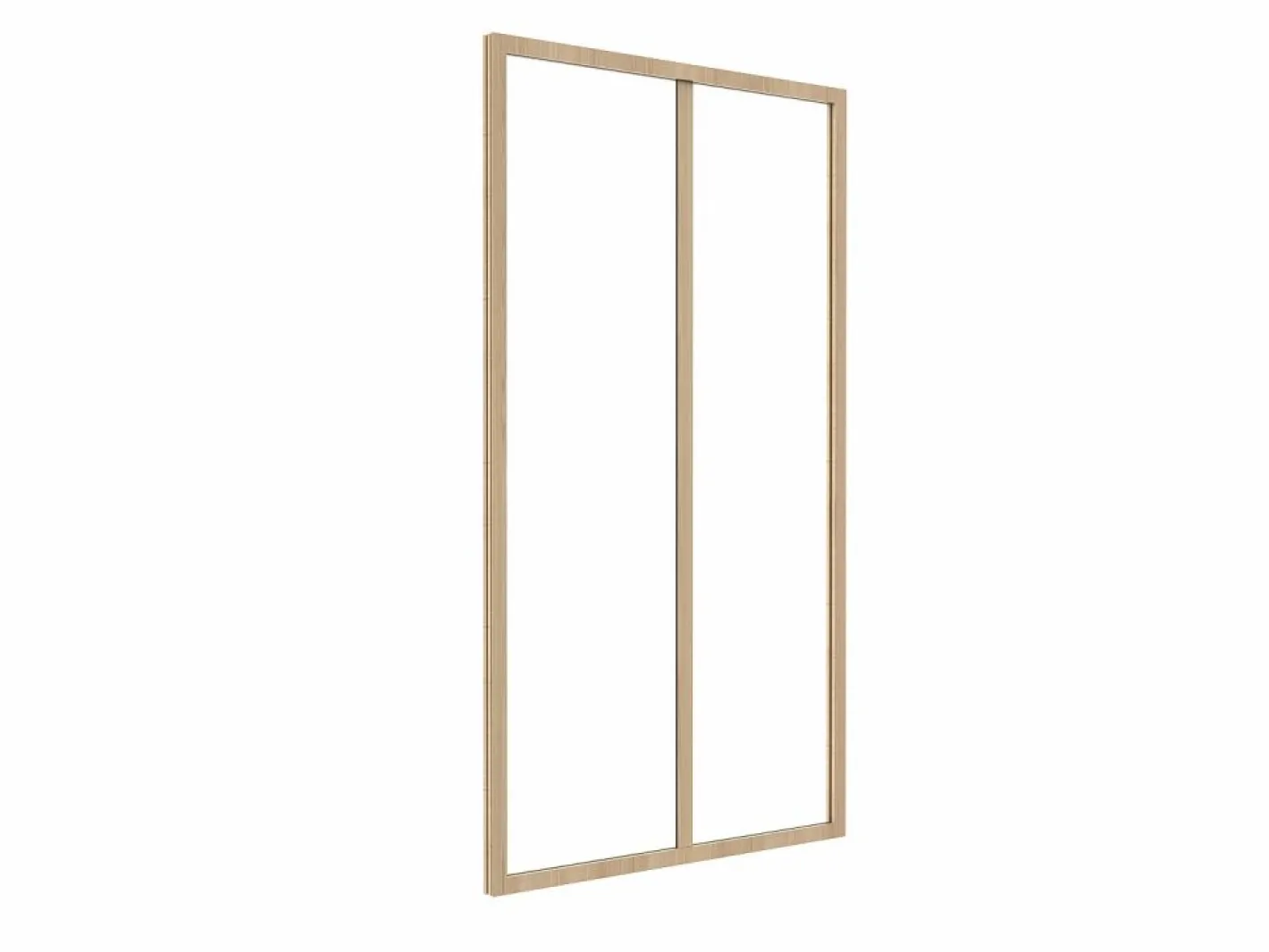 Cristalera tipo taller de aluminio termolacado - 60 x 105 cm - Natural claro - BAYVIEW^Vente-unique Sale