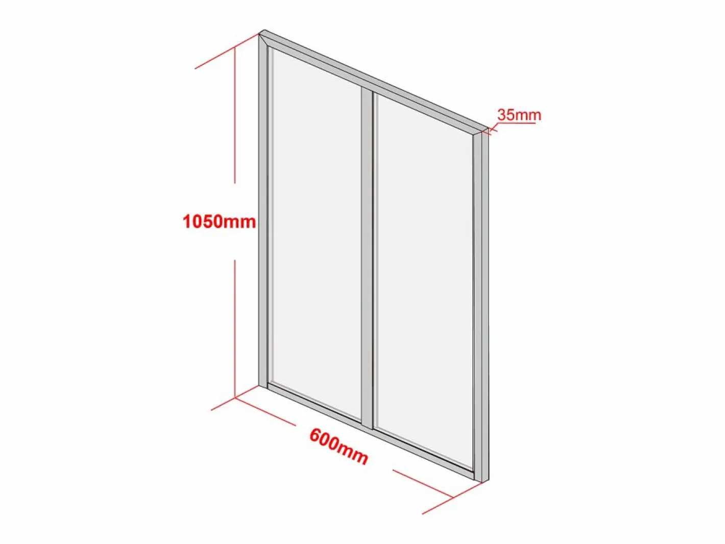 Cristalera tipo taller de aluminio termolacado - 60 x 105 cm - Natural claro - BAYVIEW^Vente-unique Sale