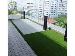 Césped sintético alfombra de césped artificial 7 mm 2 x 25 mt 48692 Verde Outlet