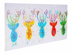 Cuadro al óleo Ciervo II pintado a mano^MCW Outlet
