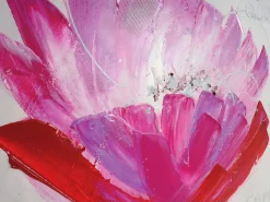 Cuadro al óleo orquídea pintado a mano^MCW New