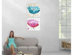 Cuadro al óleo orquídea pintado a mano^MCW New