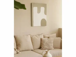DECOWOOD Póster|Cuadro decorativo sobre lienzo de algodón pintado artesanalmente con pintura al oleo sin marco de 60x80cm - KIKA -