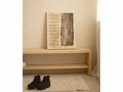 DECOWOOD Cuadro|Cuadro decorativo sobre lienzo de algodón pintado artesanalmente con pintura al oleo sin marco de 80x100cm - ELENA -