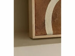 DECOWOOD Cuadro decorativo sobre lienzo de algodón pintado artesanalmente con pintura al oleo sin marco de 80x100cm - SILVANA - Multicolor Clearance