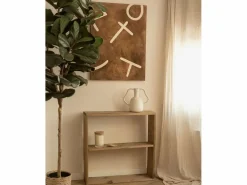 DECOWOOD Cuadro decorativo sobre lienzo de algodón pintado artesanalmente con pintura al oleo sin marco de 80x100cm - SILVANA - Multicolor Clearance