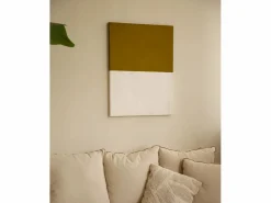 DECOWOOD Cuadro decorativo sobre lienzo de algodón con marco de madera marrón claro pintado artesanalmente con pintura al oleo de 100x150cm - MARINA - Multicolor New