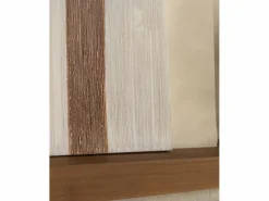 Cuadro decorativo sobre lienzo de algodón con marco de madera marrón oscuro pintado artesanalmente con pintura al oleo de 100x150cm - TESA -^DECOWOOD Discount