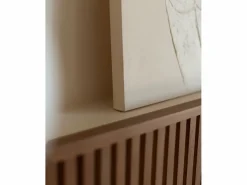 Cuadro decorativo sobre lienzo de algodón con marco de madera marrón claro pintado artesanalmente con pintura al oleo de 80x100cm - LEO -^DECOWOOD Discount