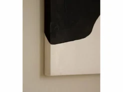 DECOWOOD Cuadro|Cuadro decorativo sobre lienzo de algodón con marco de madera blanco pintado artesanalmente con pintura al oleo de 100x150cm - MISIA -