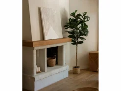 Cuadro decorativo sobre lienzo de algodón con marco de madera negro pintado artesanalmente con pintura al oleo de 100x150cm - ADRIANA -^DECOWOOD Online
