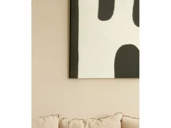 DECOWOOD Cuadro decorativo sobre lienzo de algodón pintado artesanalmente con pintura al oleo sin marco de 60x80cm - KIKA - Multicolor Discount