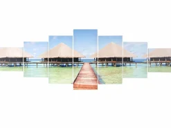 Cuadro en lienzo H375 XL Pavo real (7 unid.), Playa^MCW Clearance