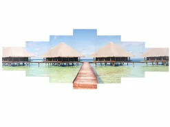 Cuadro H375 Pavo real (7 piezas), Playa^MCW Clearance