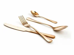 Cubertería Celebrart Quid 24 piezas oro brillo^ Online