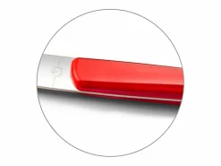 Lou Laguiole Cubierto|Cubertería de 24 piezas Montana Rouge - Mango de cristal , hoja de acero inoxidable microdentada, diseño contemporáneo