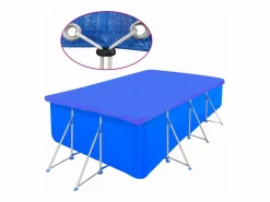 Cubierta de piscina 2 unidades rectangular PE 540x270cm 90 g/m² ES521098 Azul Best