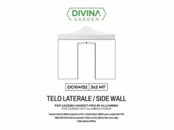 Cubierta lateral impermeable blanca de 3x2 m con puerta enrollable para carpa plegable Market-Pro^ Discount
