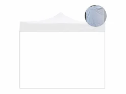 Cubierta lateral impermeable blanca de 4,5x2mt con puerta enrollable para carpa plegable^Decor Space Best