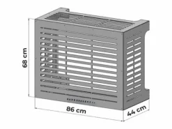 Cubierta para aire acondicionado LINEAR M Cubierta para aire acondicionado de aluminio L86 x P44 x H68 cm^ Best