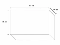 Cubierta para aire acondicionado LINEAR M Cubierta para aire acondicionado de aluminio L86 x P44 x H68 cm^ Best