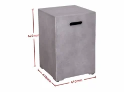 Cubierta rectangular antracita para bombona de gas en MGO - SEROZA^Vente-unique Online