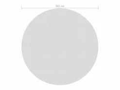 Cubierta solar de piscina de PE flotante 381 cm ES690184^ Outlet
