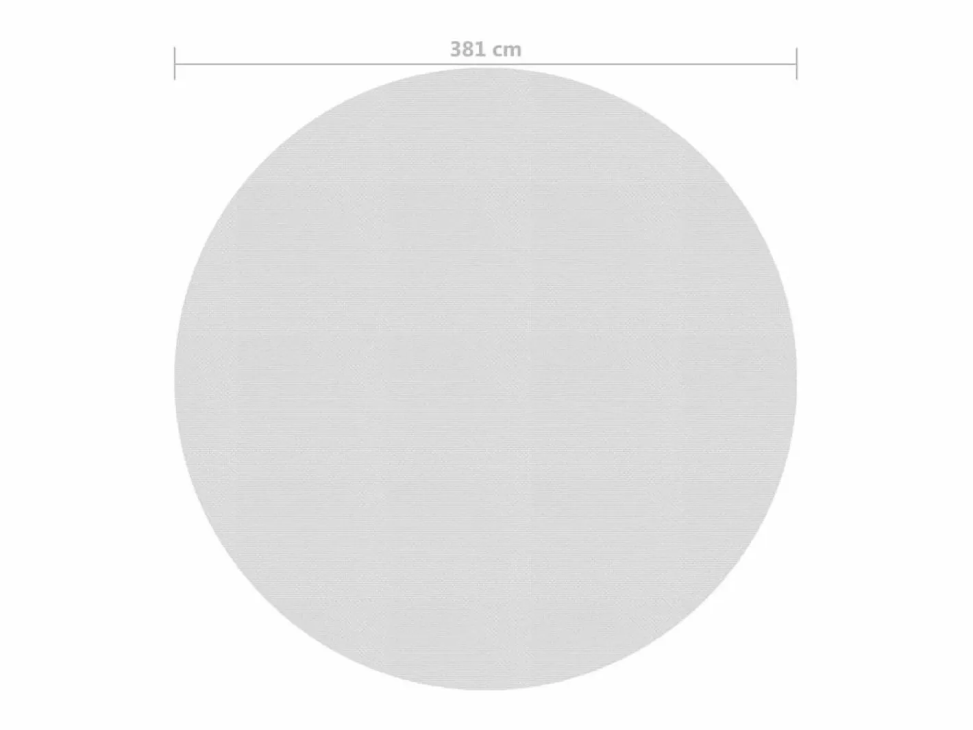 Cubierta solar de piscina de PE flotante 381 cm ES690184^ Outlet