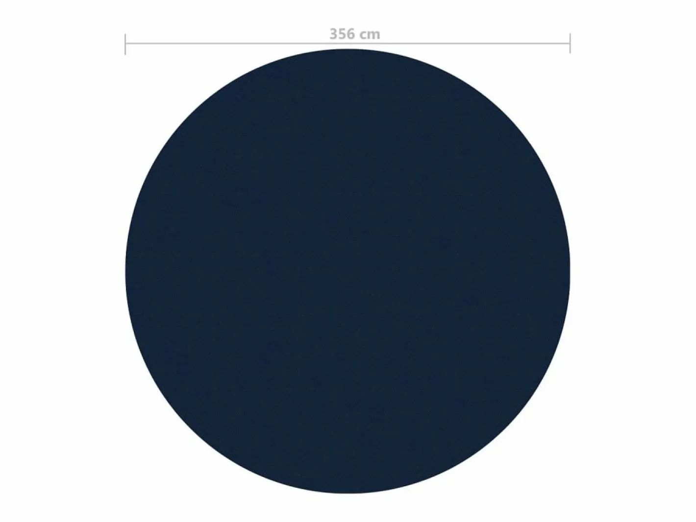 Cubierta solar de piscina de PE flotante y azul 356 cm ES804931 Negro Clearance