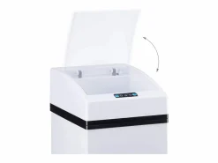 Helloshop26 Cubo de basura automático de cocina con sensor tapa y cubo interior de 7 litros 13_0002322 Blanco Discount