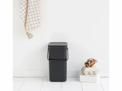 Cubo de basura Sort & Go 12L Oscuro - 109805^Brabantia Best