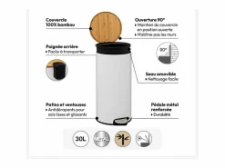Five Cubo De Basura Para Cocina|Cubo de basura con capacidad de 30 litros 30 L