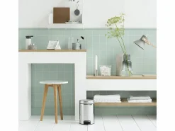 Brabantia Cubo de Basura con Pedal NewIcon 3L Acero Brillante Plateado