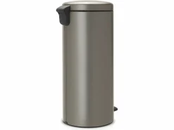 Cubo de Basura con Pedal NewIcon 30L Platinum Código G Metálico 30L Cierre Silencioso Antiolor^Brabantia Hot