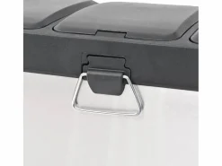 Helloshop26 Cubo De Basura Para Cocina|Cubo de basura de acero inoxidable de 46 x 26,5 x 39,5 cm 24 litros 02_0006060